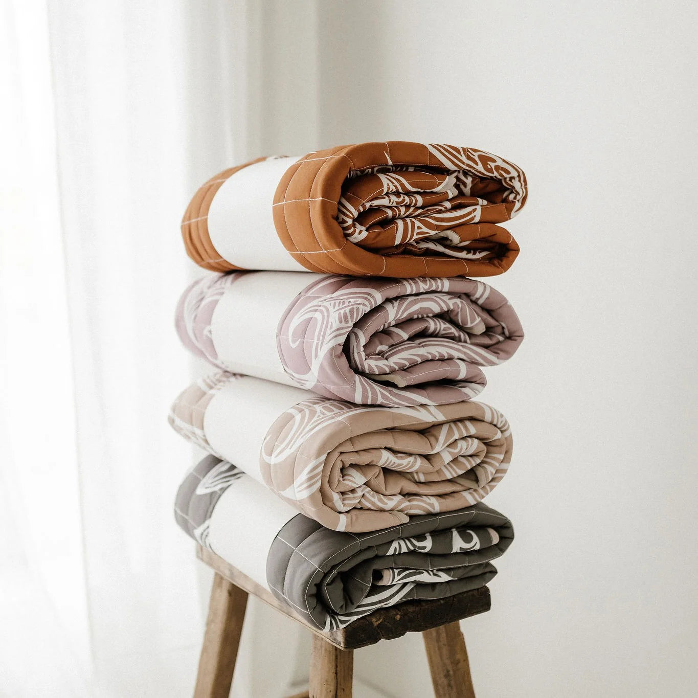 BO & KO Baby Māori Inspired Playmat | Tan available at Bear & Moo