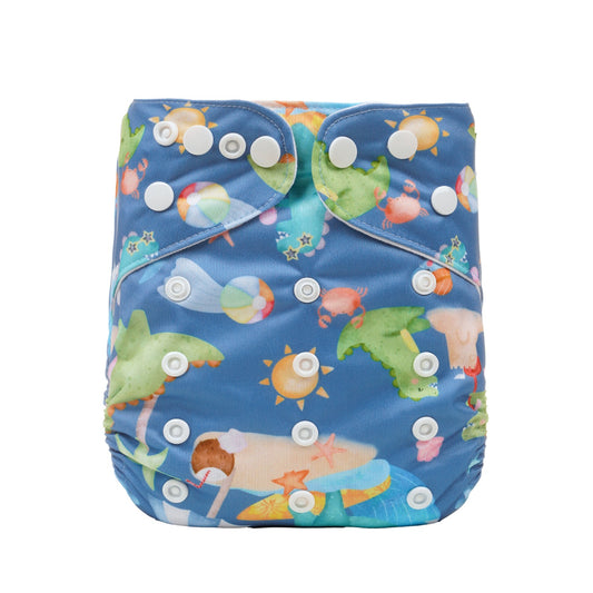 Bear & Moo One Size Fits Most Reusable Cloth Nappy