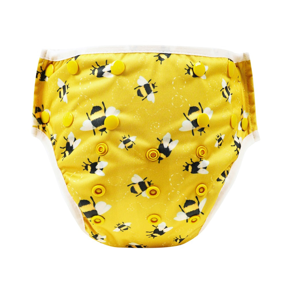 Bear & Moo Reusable Swim Nappy | Busy Bees print