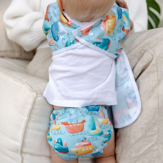 Little Sailor Cloth Nappy | One Size Fits Most
