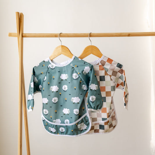 Bear & Moo Sleeved Bib | Paddock Grazing