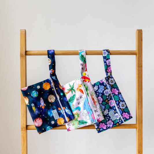 Bear & Moo Mini Wet Bag | Space Rockets