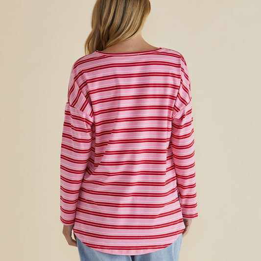 Taylor Tee | Pink/Red