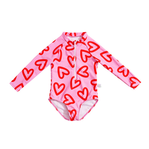 Harper Swimsuit | Heart to Heart (Large Print)