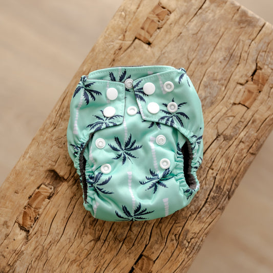 Mint Tropics Newborn Nappy