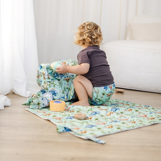 Bear & Moo Reusable Change Mat | Jurassic Print