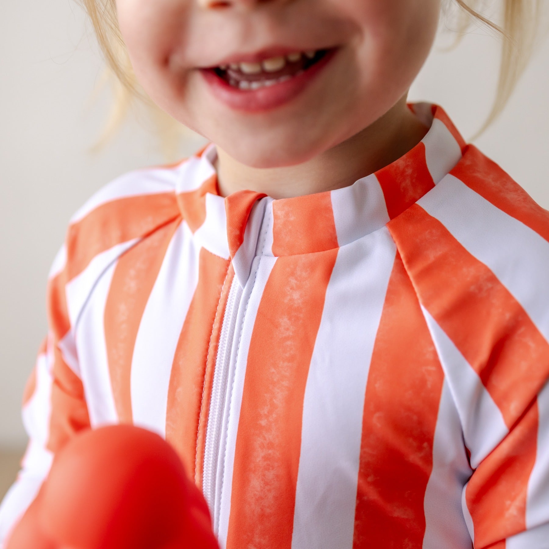 Bear & Moo Emerson Swimsuit | Kids Togs | Coral Stripe