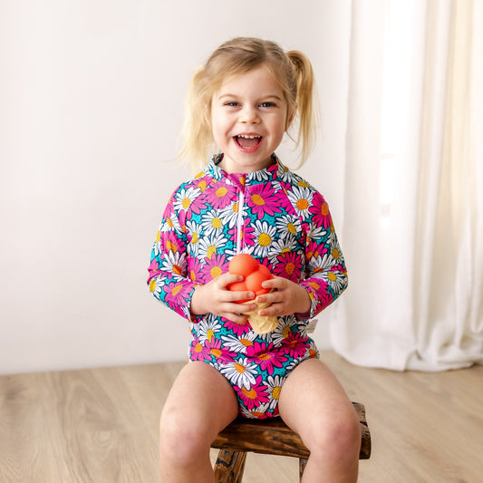 Bear & Moo Harper Swimsuit | Kids Togs | Retro Daisies