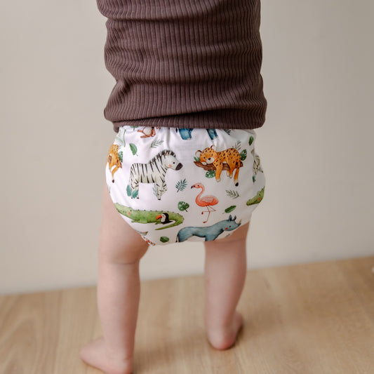 Zoo Babies Cloth Nappy | One Size Fits Most