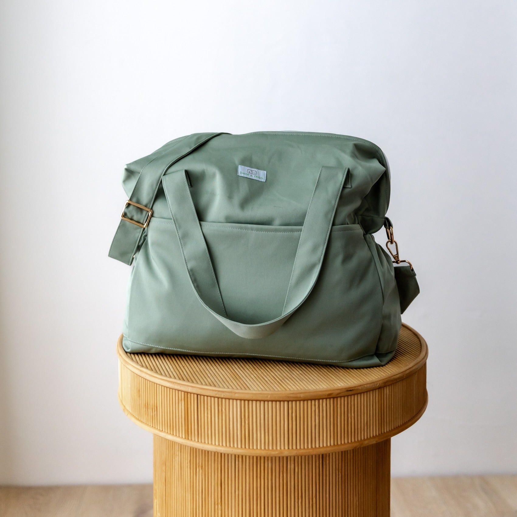 Bear & Moo Day Bag | Sage