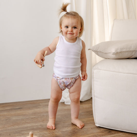 Floral Whimsy Cloth Nappy | One Size Fits Most