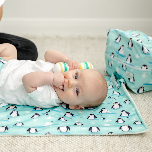Arctic Penguins Reusable Change Mat