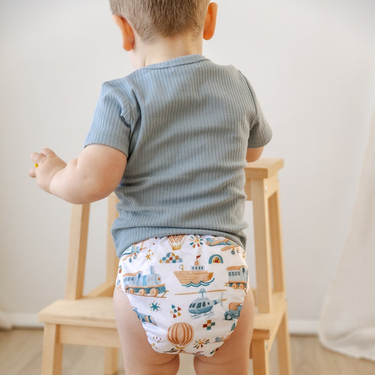 Vehicles Cloth Nappy | One Size Fits Most