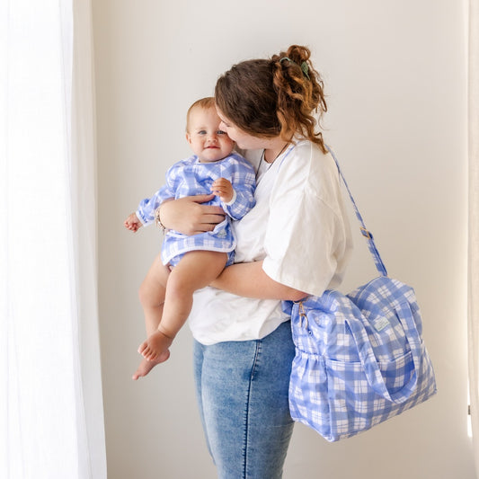 Day Bag | Periwinkle Gingham