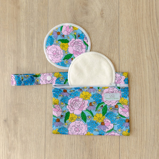 Peony Blooms Breast Pads