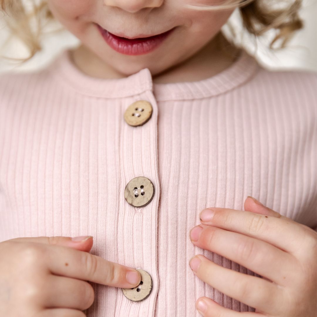 Hello Poppet Henley Ribbed Top available at Bear & Moo