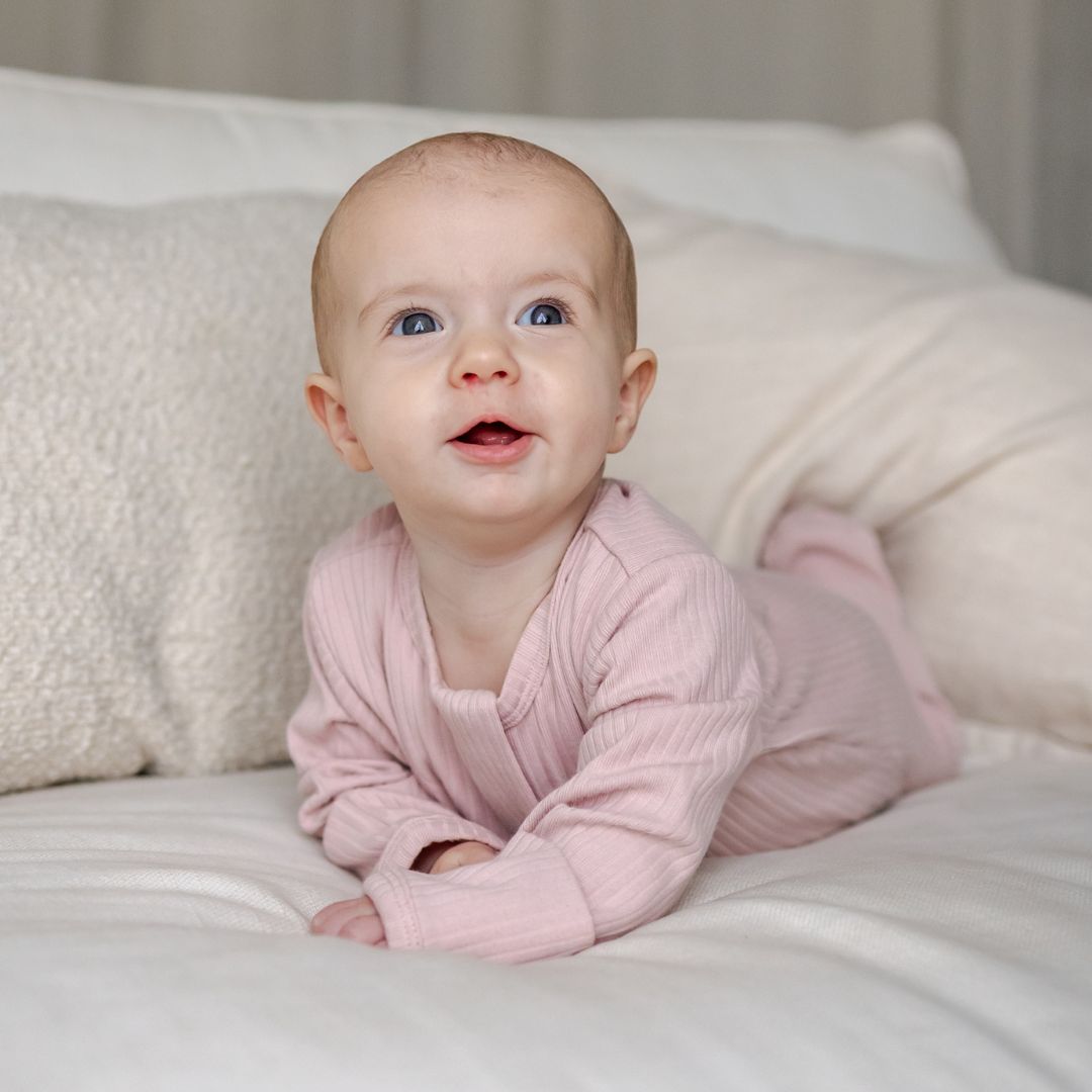 Hello Poppet Original Ribbed All in One | Longsleeve available at Bear & Moo