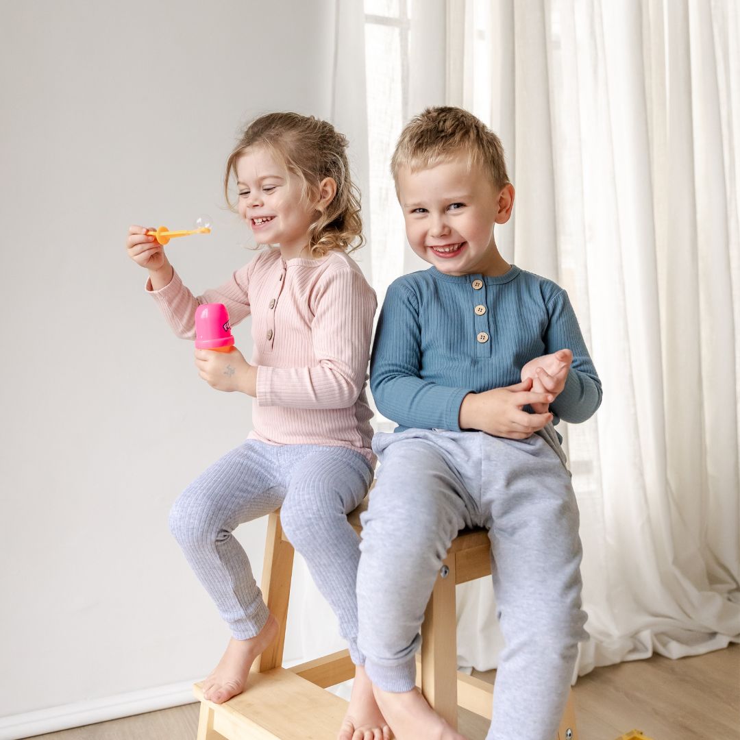 Hello Poppet Henley Ribbed Top available at Bear & Moo