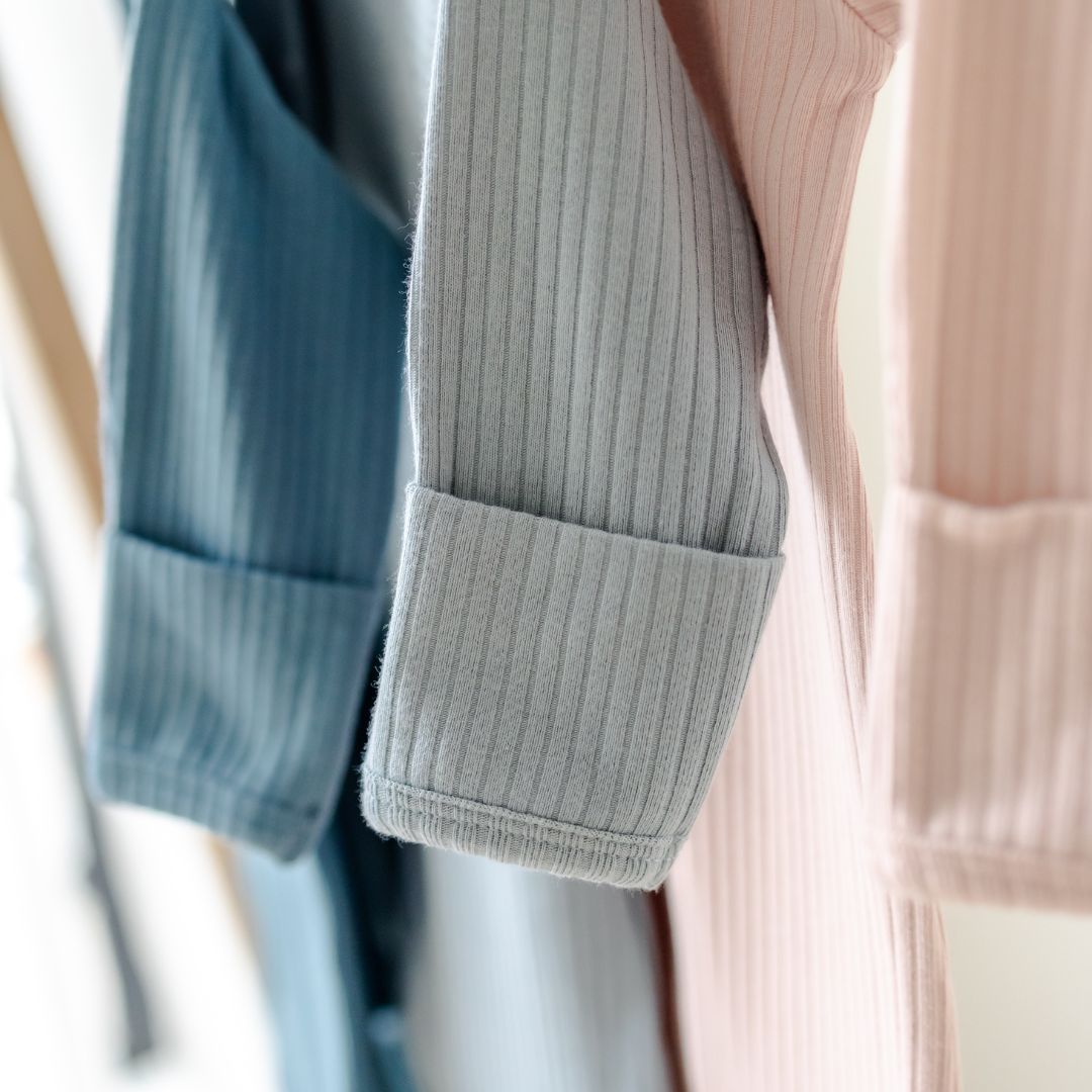 Hello Poppet Original Ribbed All in One | Longsleeve available at Bear & Moo