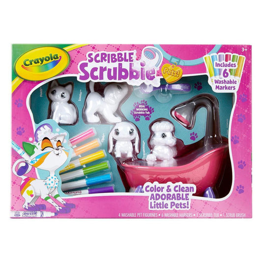 Crayola Scribble Scrubbies Pets Bath Tub Playset available at Bear & Moo