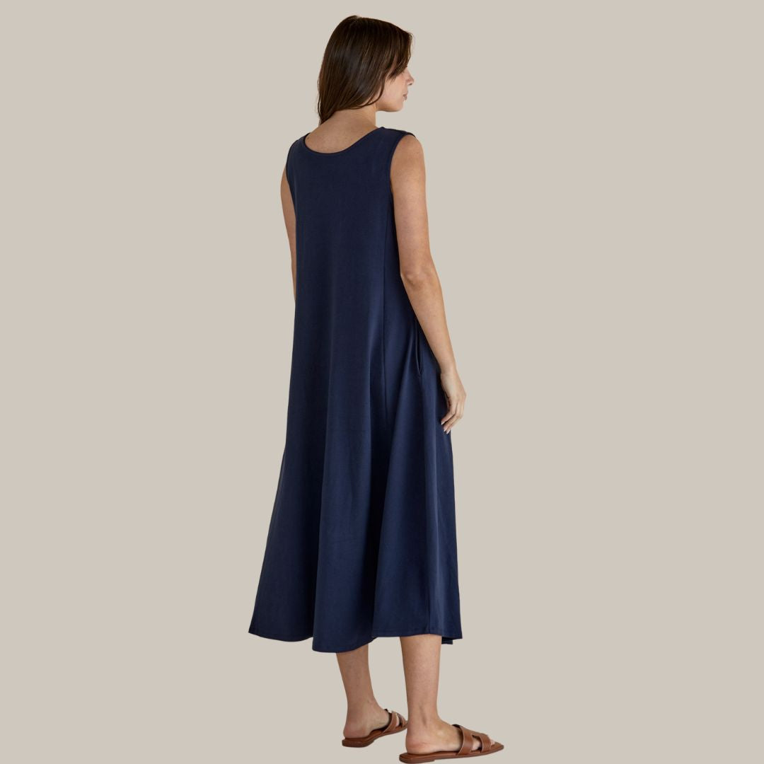 Betty Basics Sabrina Maxi Dress in Navy available at Bear & Moo