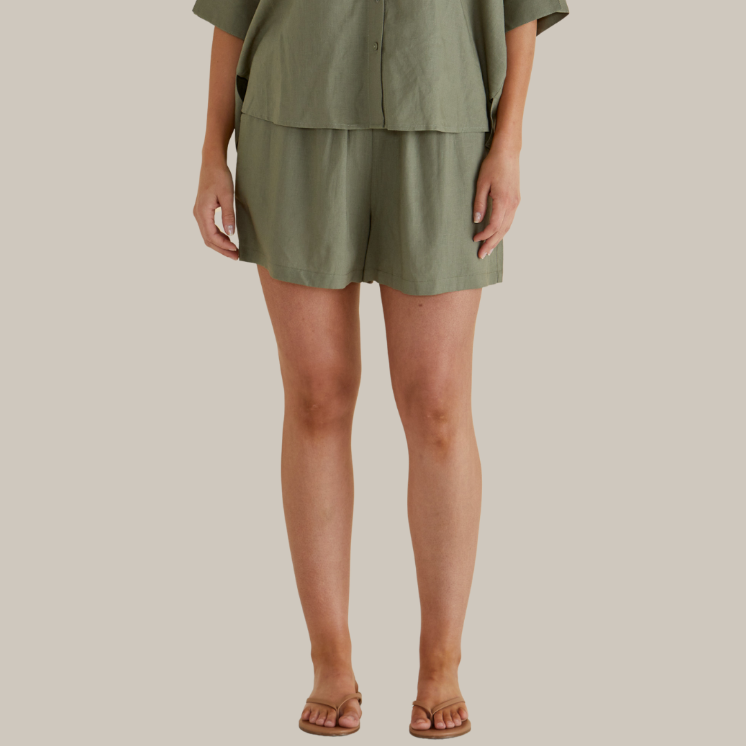 Betty Basics Sierra Short | Olive available at Bear & Moo