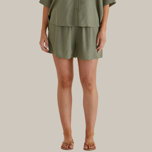 Betty Basics Sierra Short | Olive available at Bear & Moo