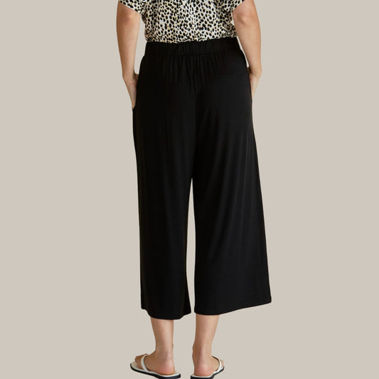 Crystal Crop Jogger | Black