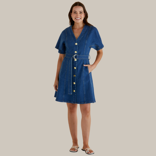 Betty Basics Fiori Denim Dress available at Bear & Moo