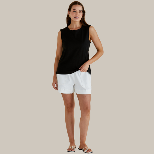 Betty Basics Jordyn Tank in Black available at Bear & Moo