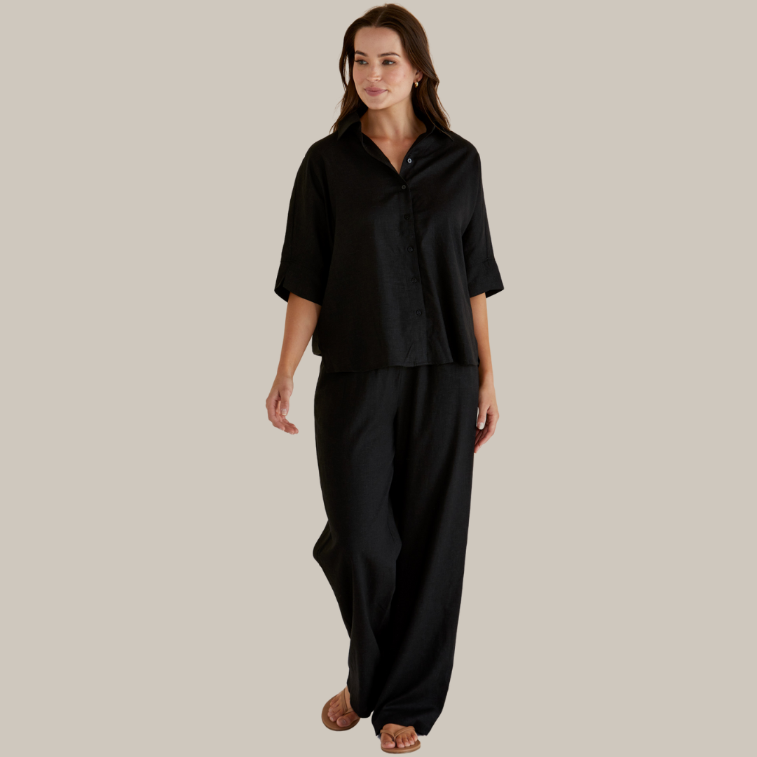 Betty Basics Zaza Relax Pant | Black available at Bear & Moo