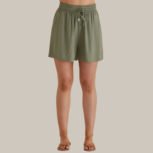 Betty Basics Sierra Short | Olive available at Bear & Moo