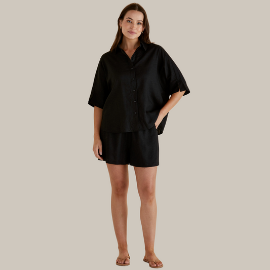Betty Basics Sierra Short | Black available at Bear & Moo