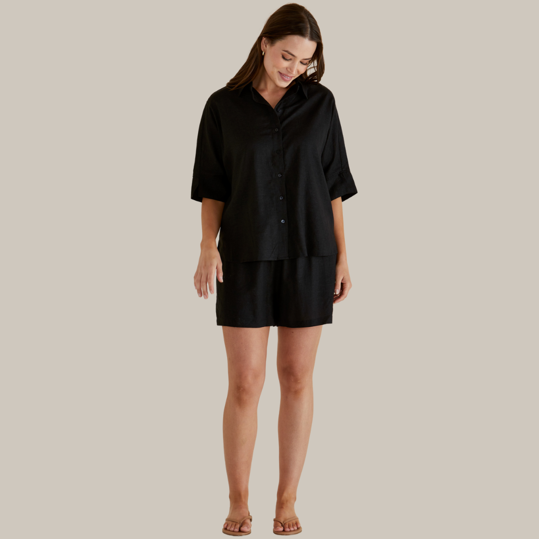 Betty Basics Sierra Short | Black available at Bear & Moo