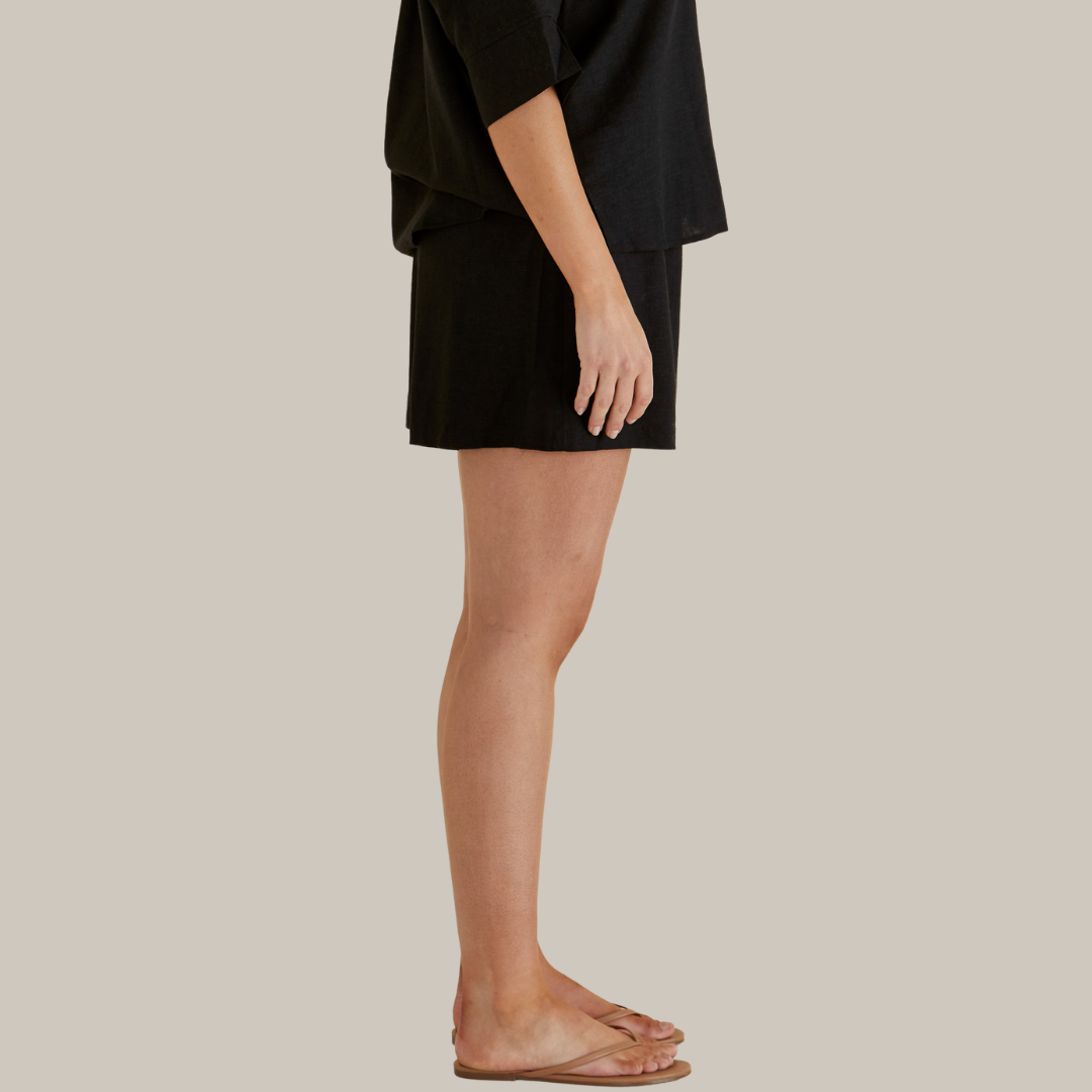 Betty Basics Sierra Short | Black available at Bear & Moo