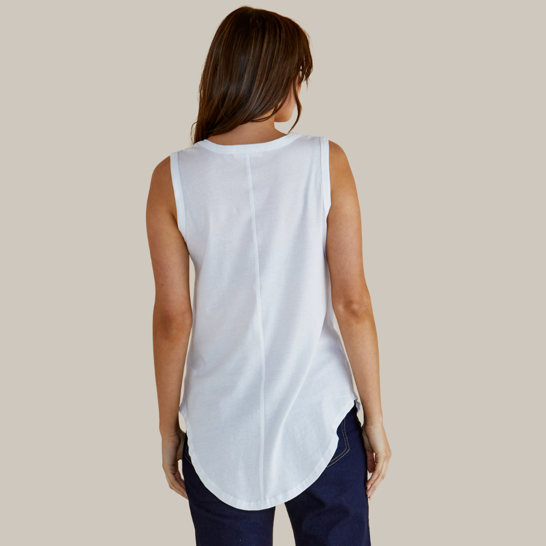 Betty Basics Keira Tank | White available at Bear & Moo