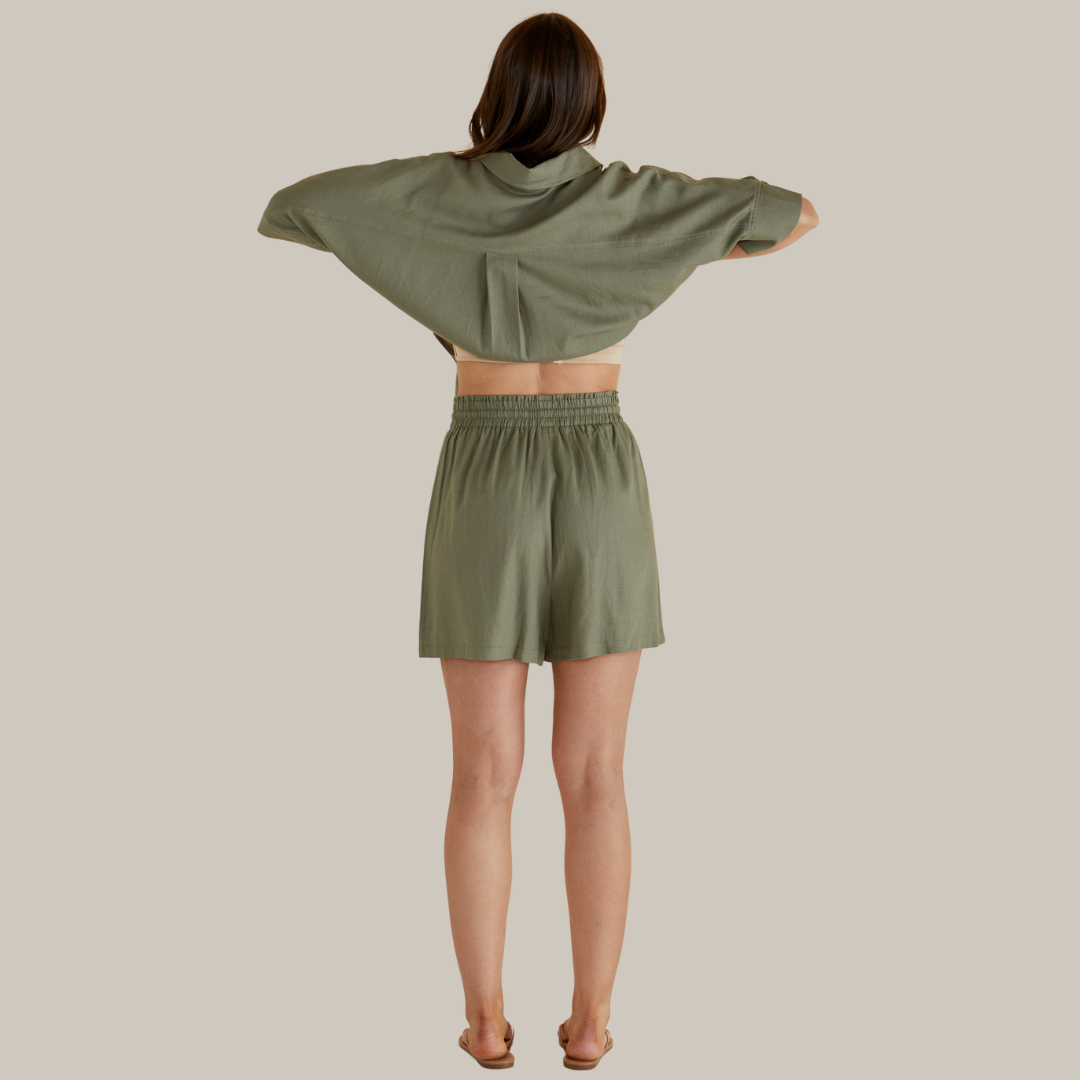 Betty Basics Sierra Short | Olive available at Bear & Moo