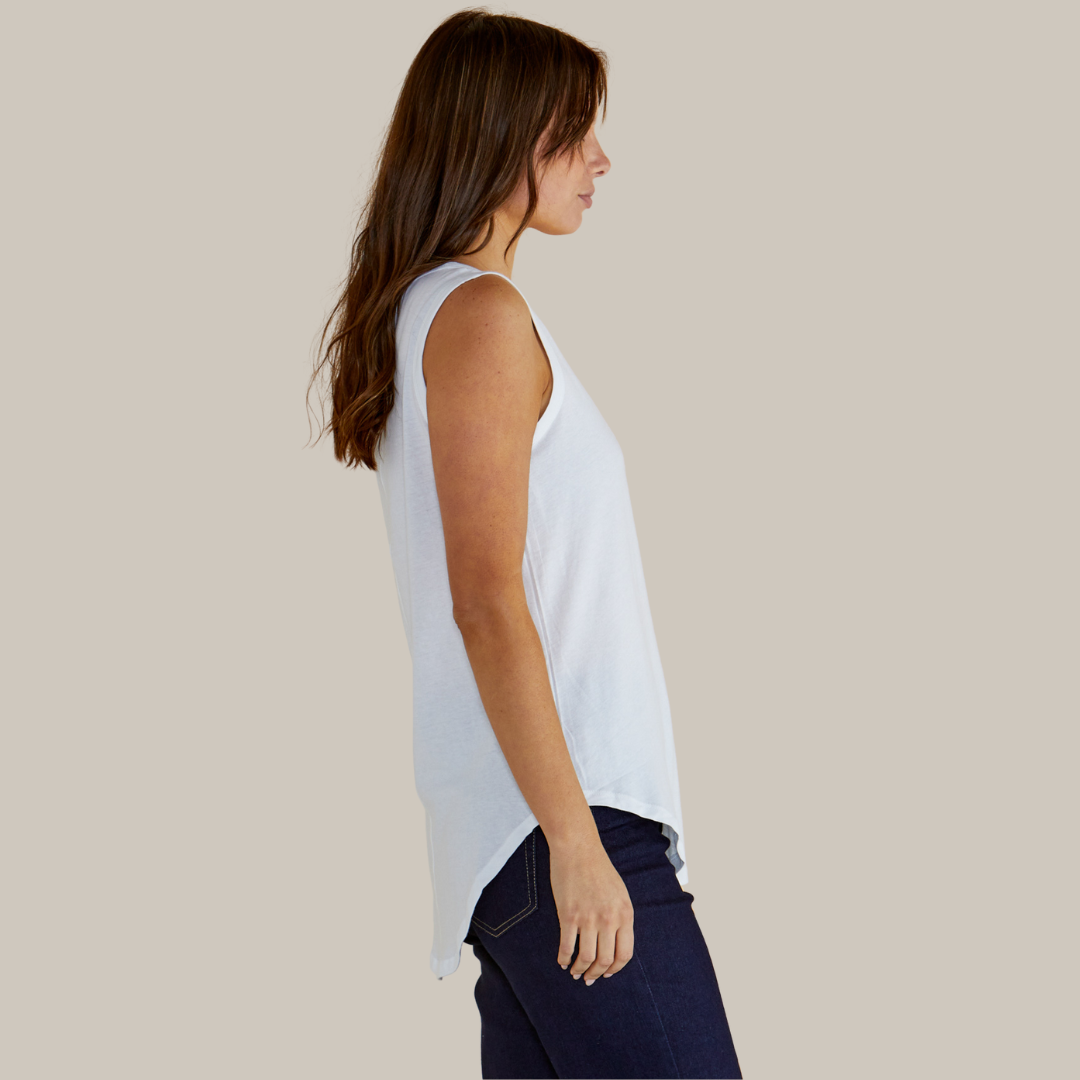 Betty Basics Keira Tank | White available at Bear & Moo