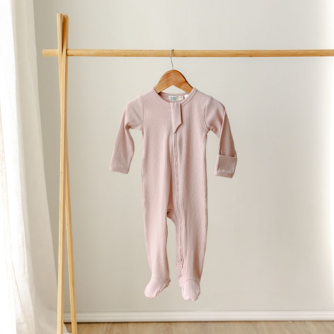 Hello Poppet Original Ribbed All in One | Longsleeve available at Bear & Moo