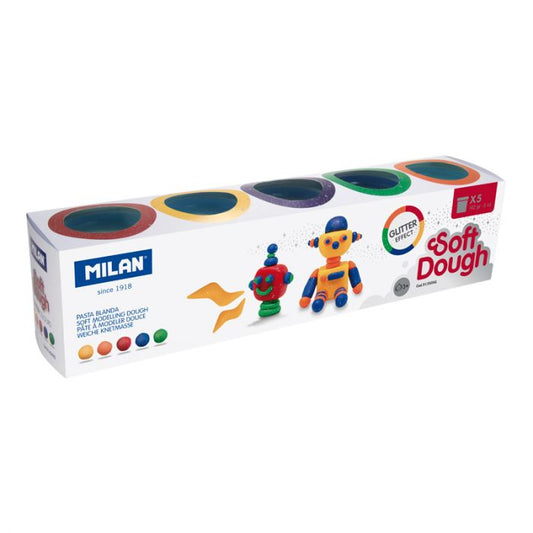 Milan Soft Dough Glitter Effect available at Bear & Moo