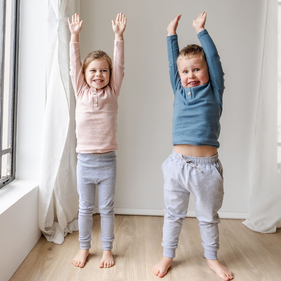 Hello Poppet Henley Ribbed Top available at Bear & Moo
