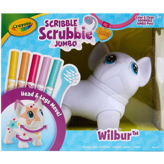 Crayola Scribble Scrubbie Poseable Jumbo Pet | Wilbur available at Bear & Moo