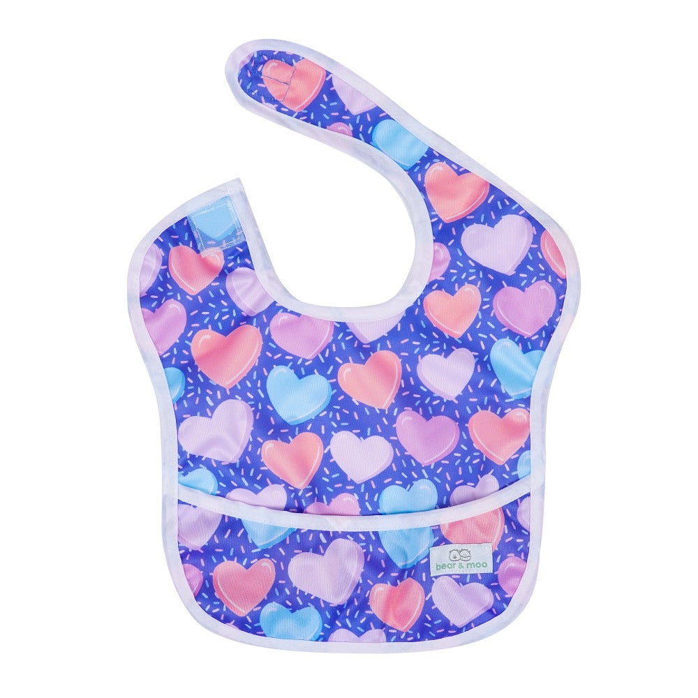 Reusable Water resistant PUL Bear & Moo Classic Bibs