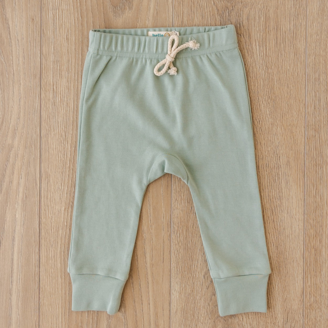 Hello Poppet Blake Pants in Eucalyptus available at Bear & Moo