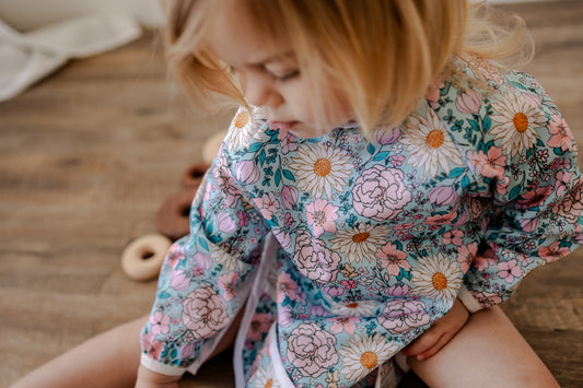 Sleeved Bib | Boho Floral