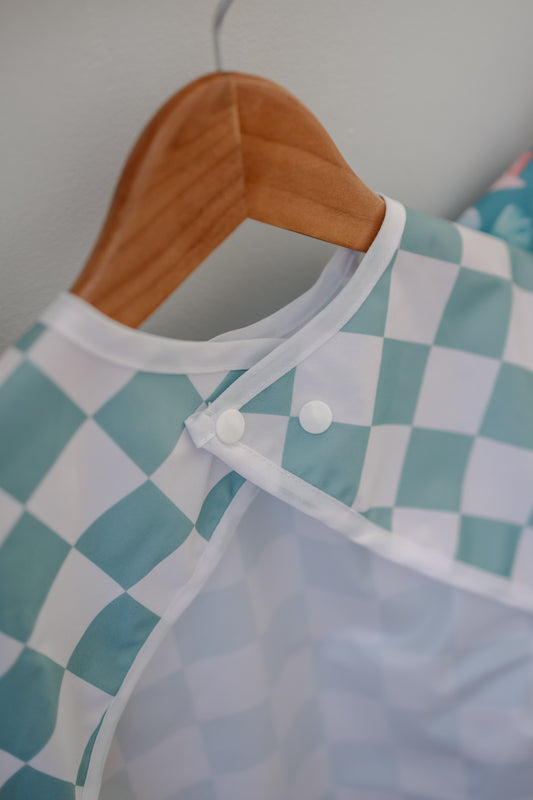 Sleeved Bib | Checkerboard