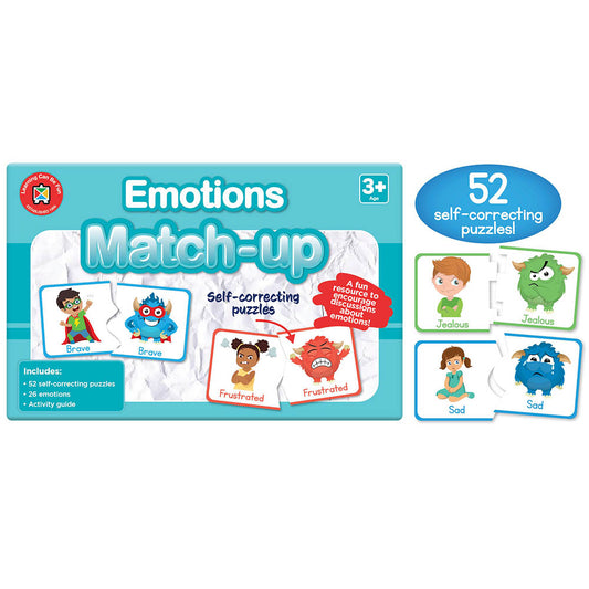 Learning Can Be Fun Emotions Match-Up available at Bear & Moo