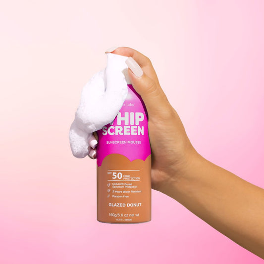 Barefoot Labs WhipScreen SPF50 | Glazed Donut Sunscreen Mousse available at Bear & Moo