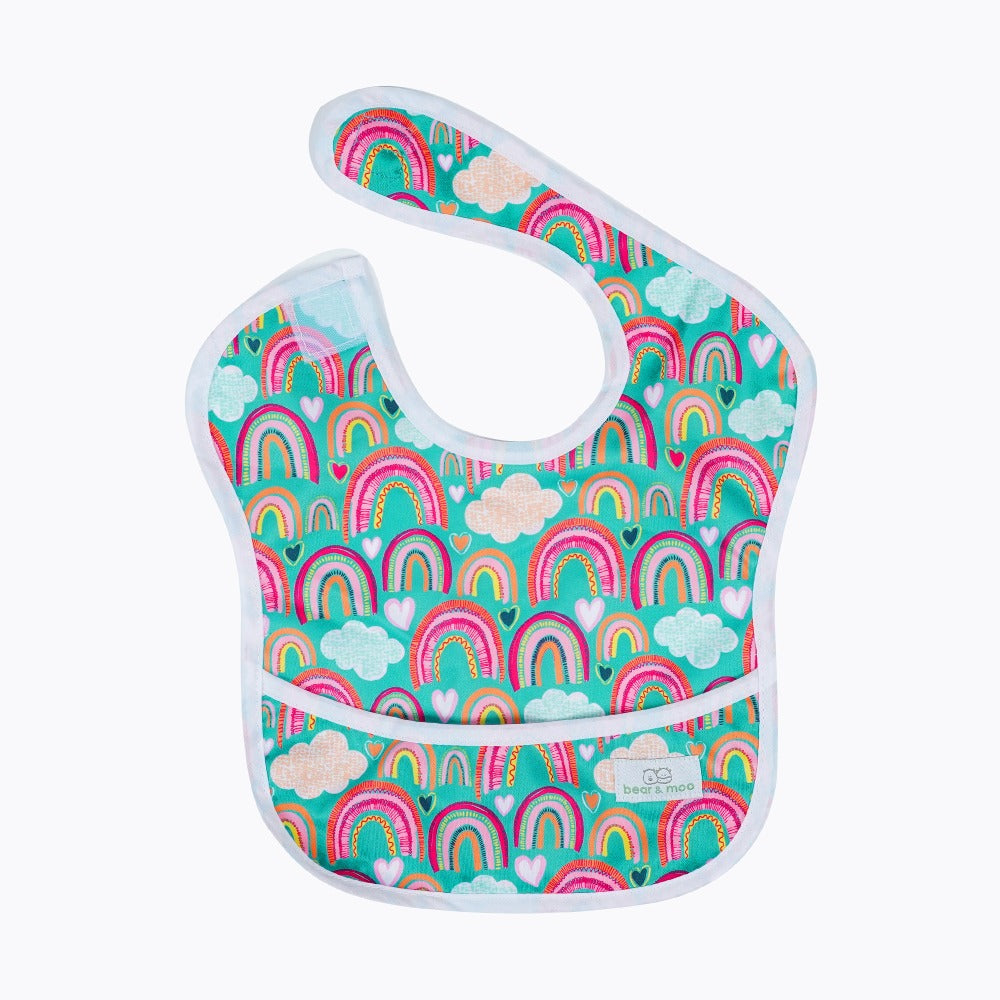 Reusable Water resistant PUL Bear & Moo Classic Bibs