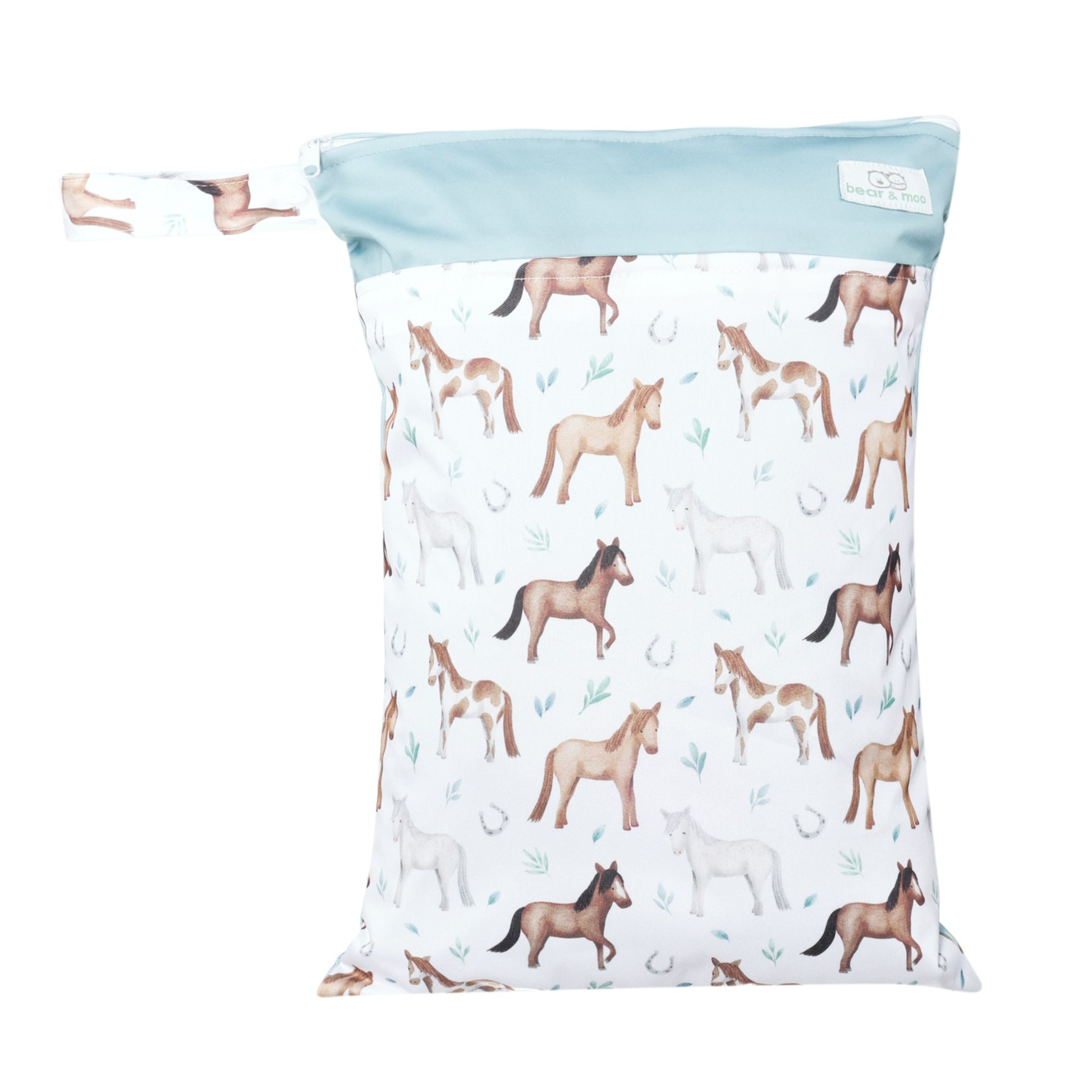 Bear & Moo Large Wet Bag | Horses